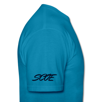 S.C.O.E God Knows Unisex T-shirt - turquoise
