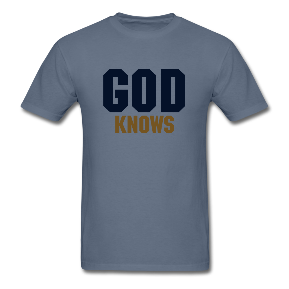 S.C.O.E God Knows Unisex T-shirt - denim
