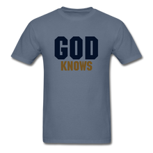 Load image into Gallery viewer, S.C.O.E God Knows Unisex T-shirt - denim