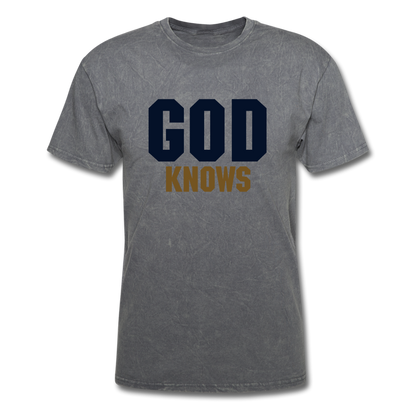 S.C.O.E God Knows Unisex T-shirt - mineral charcoal gray