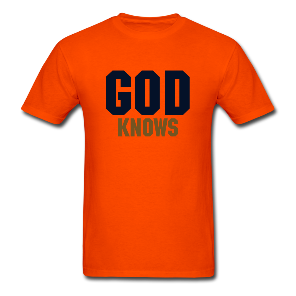 S.C.O.E God Knows Unisex T-shirt - orange