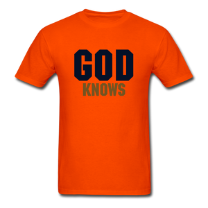 S.C.O.E God Knows Unisex T-shirt - orange