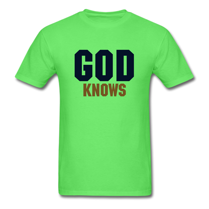S.C.O.E God Knows Unisex T-shirt - kiwi