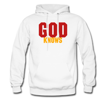 Load image into Gallery viewer, S.C.O.E God Knows Hoodie - white