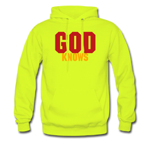 Load image into Gallery viewer, S.C.O.E God Knows Hoodie - safety green
