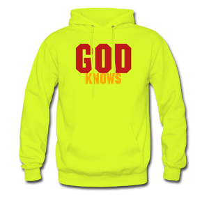 S.C.O.E God Knows Hoodie - safety green