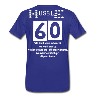 S.C.O.E Nipsey Hussle Equity T-Shirt - royal blue