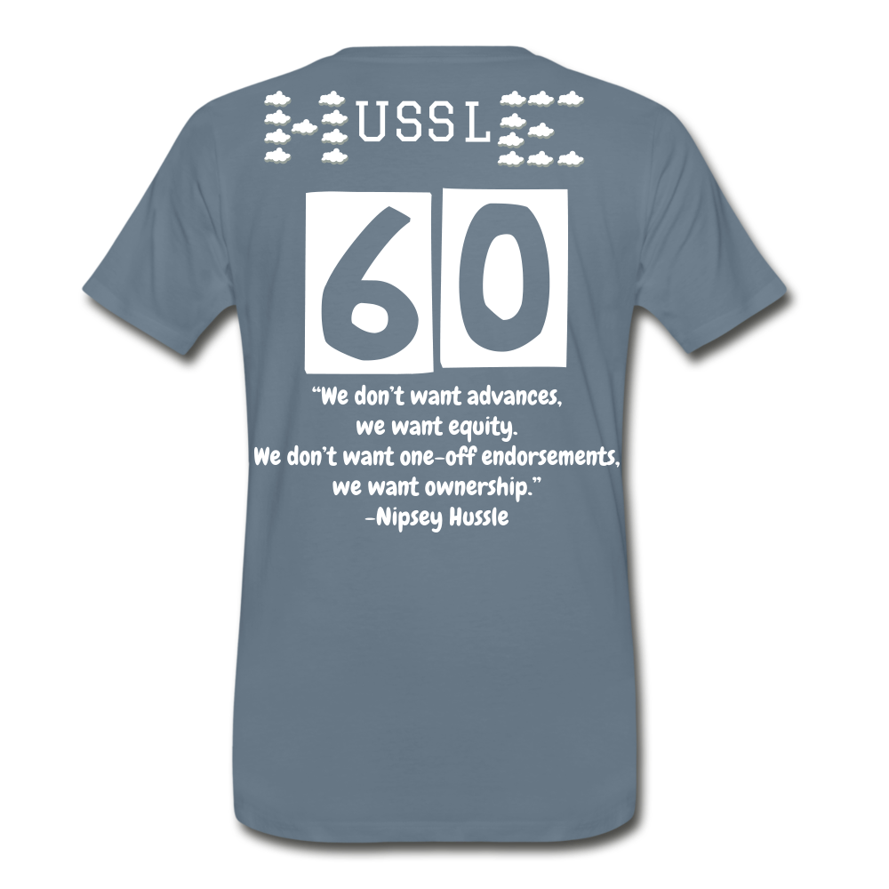 S.C.O.E Nipsey Hussle Equity T-Shirt - steel blue