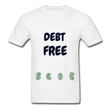 Load image into Gallery viewer, S.C.O.E Debt Free T-Shirt - white