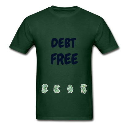 S.C.O.E Debt Free T-Shirt - forest green