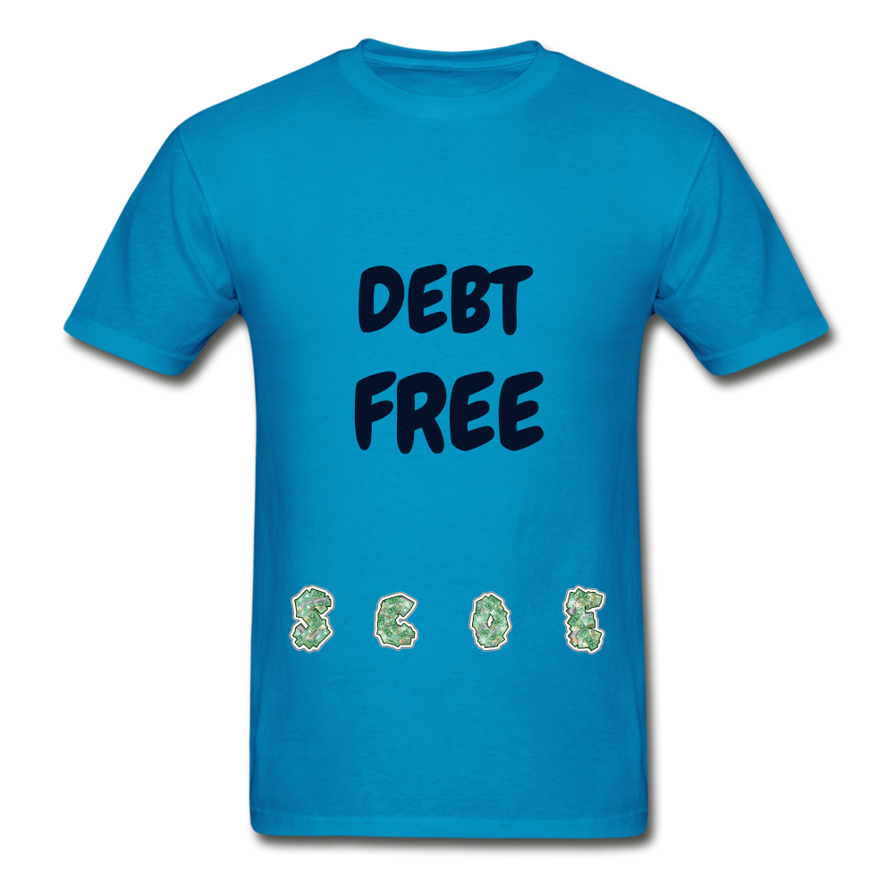 S.C.O.E Debt Free T-Shirt - turquoise