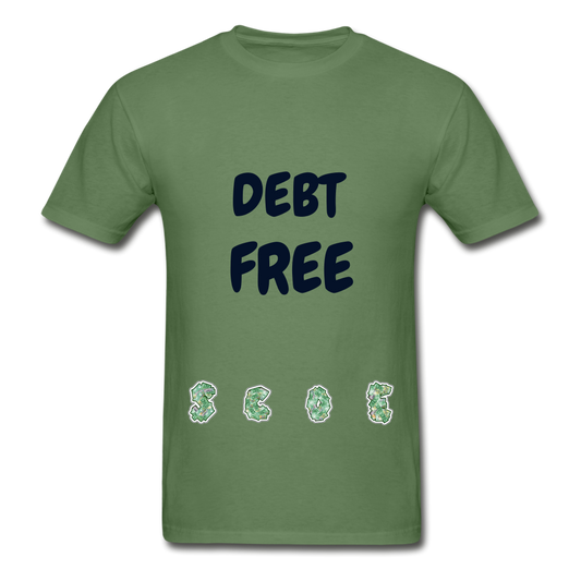 S.C.O.E Debt Free T-Shirt - military green