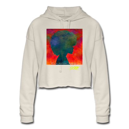S.C.O.E Black Queen Cropped Hoodie - dust