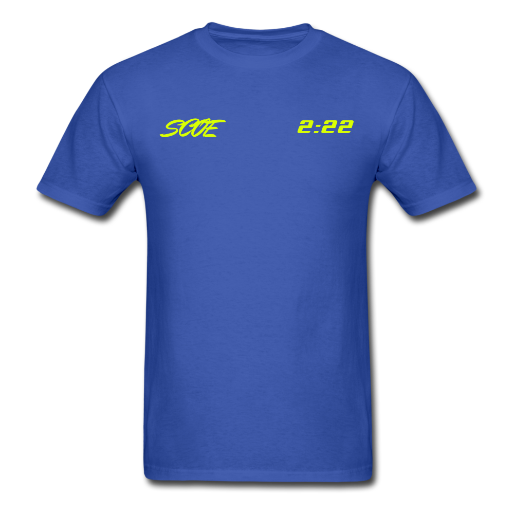 S.C.O.E 2:22 Hustle Shirt - royal blue