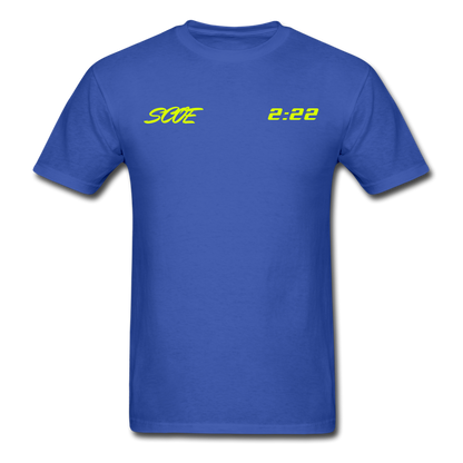S.C.O.E 2:22 Hustle Shirt - royal blue
