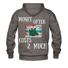 Load image into Gallery viewer, S.C.O.E &quot;Money often Costs 2 Much&quot; Hoodie - asphalt gray
