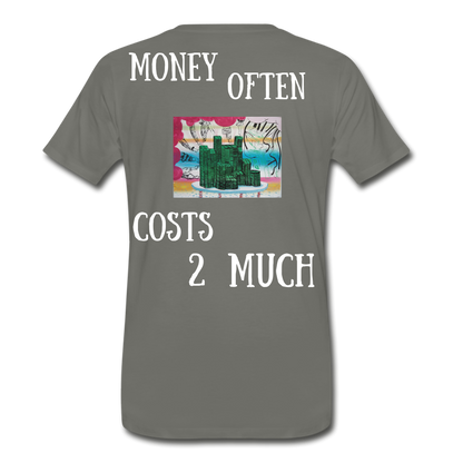 S.C.O.E "Money often Costs 2 Much" T-Shirt - asphalt gray
