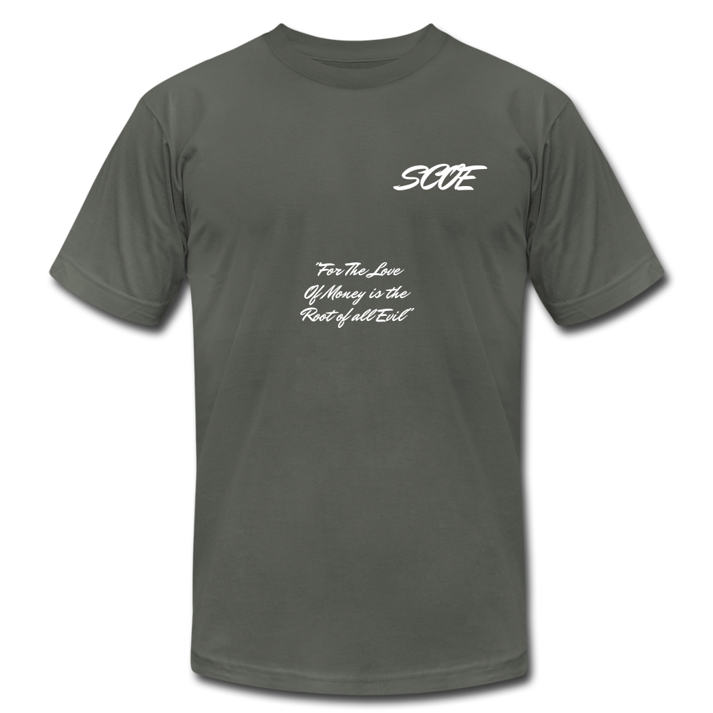 S.C.O.E Root of All Evil T-Shirt - asphalt