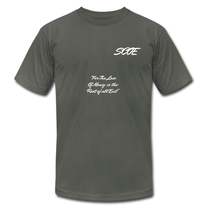 S.C.O.E Root of All Evil T-Shirt - asphalt