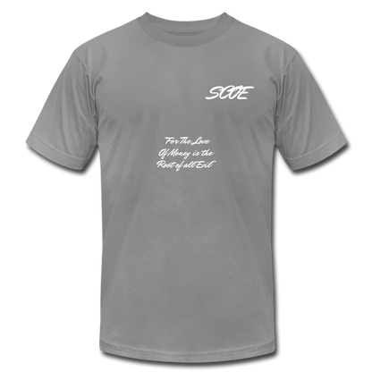 S.C.O.E Root of All Evil T-Shirt - slate
