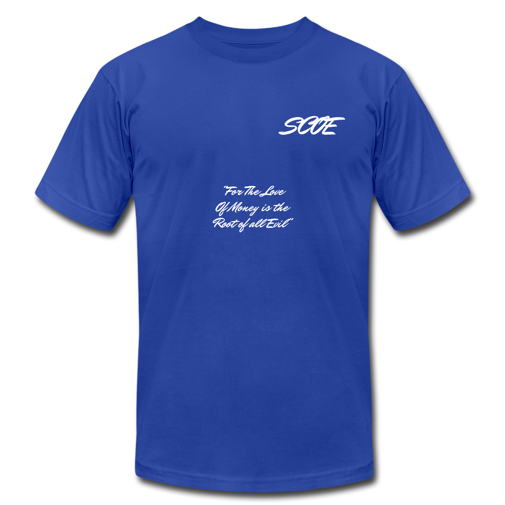 S.C.O.E Root of All Evil T-Shirt - royal blue