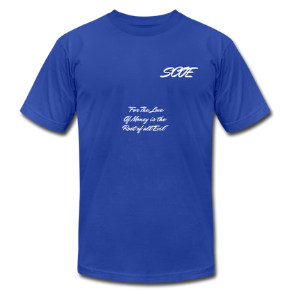 S.C.O.E Root of All Evil T-Shirt - royal blue