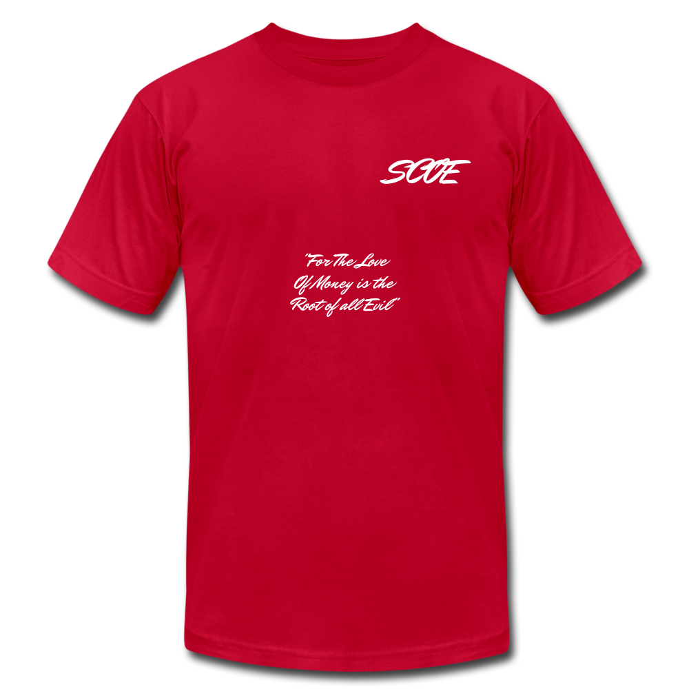 S.C.O.E Root of All Evil T-Shirt - red