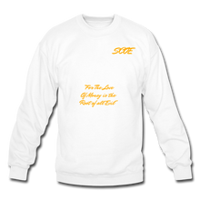 Load image into Gallery viewer, S.C.O.E Root of All Evil Crewneck Sweatshirt - white