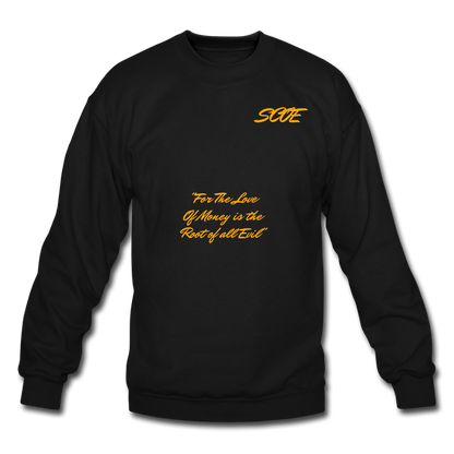 S.C.O.E Root of All Evil Crewneck Sweatshirt - black