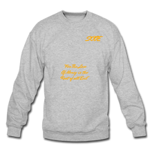 Load image into Gallery viewer, S.C.O.E Root of All Evil Crewneck Sweatshirt - heather gray