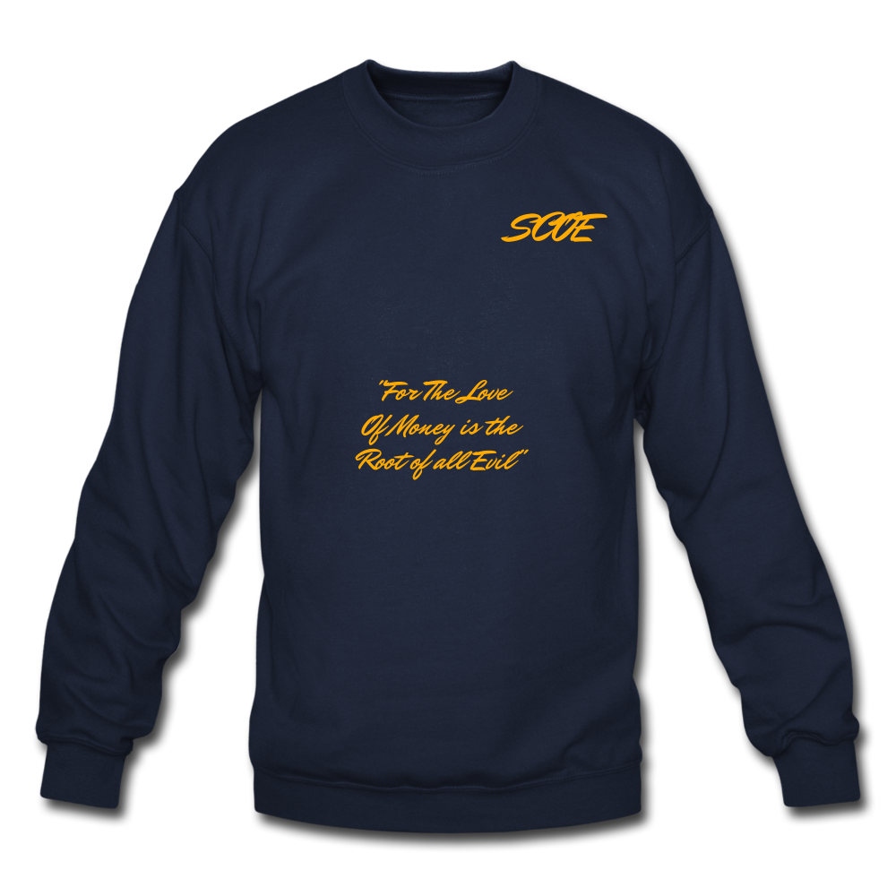 S.C.O.E Root of All Evil Crewneck Sweatshirt - navy