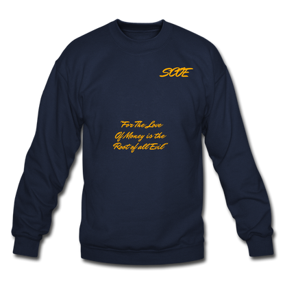 S.C.O.E Root of All Evil Crewneck Sweatshirt - navy