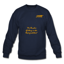 Load image into Gallery viewer, S.C.O.E Root of All Evil Crewneck Sweatshirt - navy