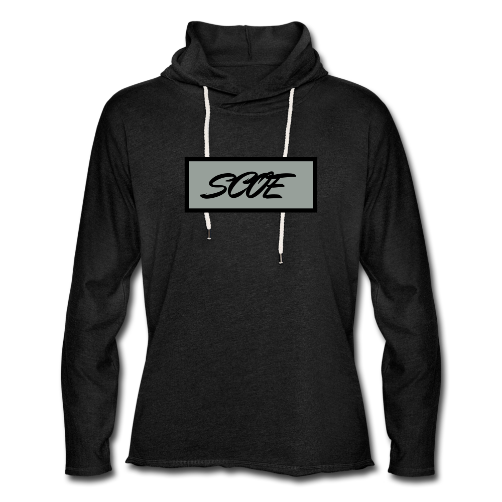 S.C.O.E Box Logo Hoodie - charcoal gray