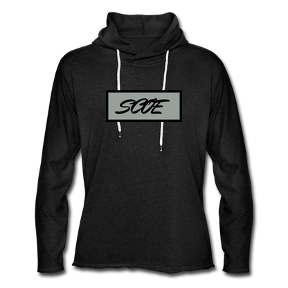 S.C.O.E Box Logo Hoodie - charcoal gray