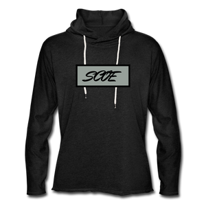 S.C.O.E Box Logo Hoodie - charcoal gray