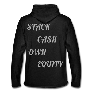 S.C.O.E Box Logo Hoodie - charcoal gray