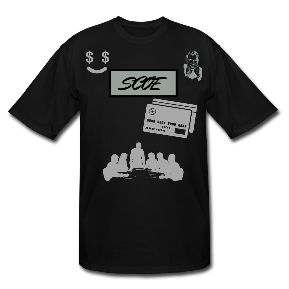 S.C.O.E Box Logo Business T-Shirt - black