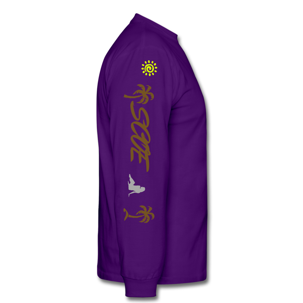 S.C.O.E Bear Spiritually Wealthy Long Sleeve - purple