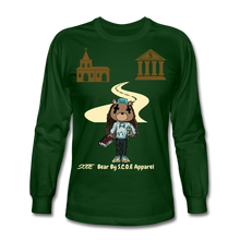 Load image into Gallery viewer, S.C.O.E Bear Spiritually Wealthy Long Sleeve - forest green