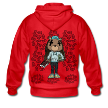 Load image into Gallery viewer, S.C.O.E Bear Money Zip Hoodie - red