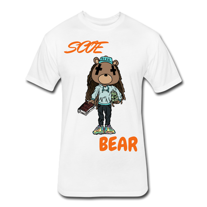 S.C.O.E Bear $ T-Shirt - white