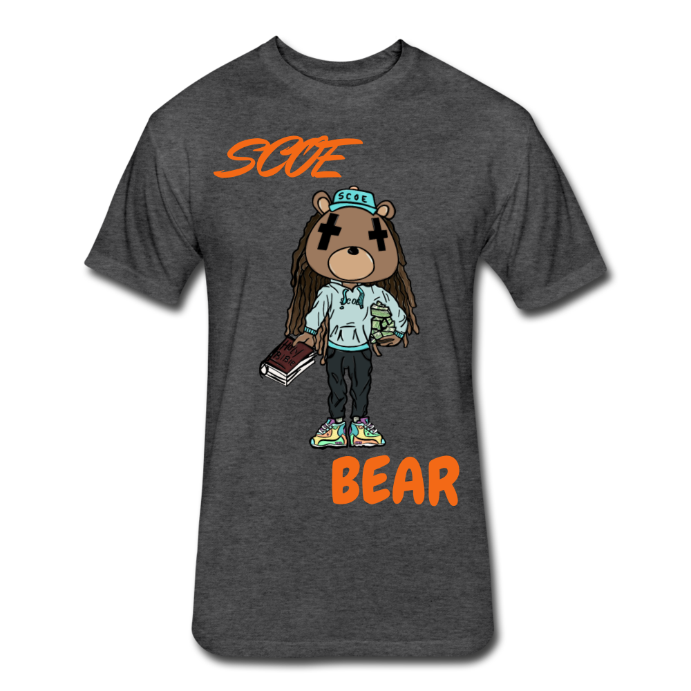 S.C.O.E Bear $ T-Shirt - heather black