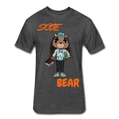 S.C.O.E Bear $ T-Shirt - heather black