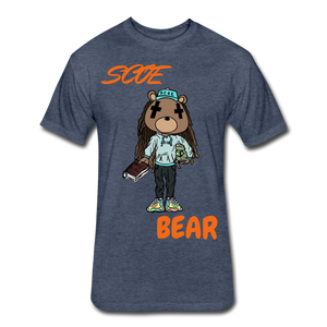 S.C.O.E Bear $ T-Shirt - heather navy