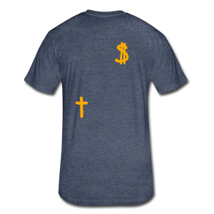 S.C.O.E Bear $ T-Shirt - heather navy