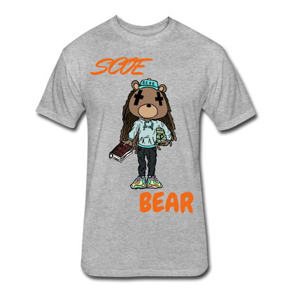 S.C.O.E Bear $ T-Shirt - heather gray