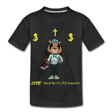 Load image into Gallery viewer, S.C.O.E Bear Kids $ T-Shirt - black