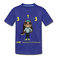 Load image into Gallery viewer, S.C.O.E Bear Kids $ T-Shirt - royal blue