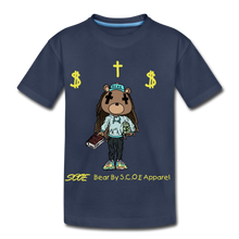 Load image into Gallery viewer, S.C.O.E Bear Kids $ T-Shirt - navy
